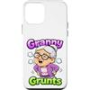 Generic Custodia per iPhone 12 mini Granny Grunts Divertente Carino