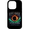 Iceland Eclipse Tees Custodia per iPhone 14 Pro Eclissi solare totale Islanda 12 agosto 2026 Aurora Travel Sky