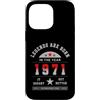 Classe Storica Varsity Anni Settanta Ori Custodia per iPhone 14 Pro Max Legends Are Born In The Year 1971 Vintage Anno Retrò 71