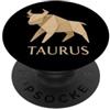 taurus zodiac Paperfolding bull earth si Grafica zodiacale pieghevole Taurus PopSockets PopGrip Adesivo