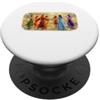 Suzette Vaughn I Have My Circle Chakra Color Dresses Ballando in un cerchio PopSockets PopGrip Adesivo