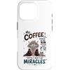 Cappuccino Coffee Drinker Designs Custodia per iPhone 16 Pro Divertente caffè amante mattina caffeina tossicodipendente caffè umorismo