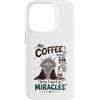 Cappuccino Coffee Drinker Designs Custodia per iPhone 14 Pro Divertente caffè amante mattina caffeina tossicodipendente caffè umorismo
