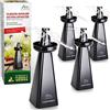 GARDIGO® 4x Anti Vespe da Esterno | Repellente Zanzare | Scacciamosche da Tavolo | Allontana Insetti dal Cibo | Antimosche | Ventilatore per Mosche | Antizanzare Giardino | Repellente Vespe