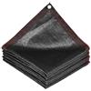 DATOUJL Rete parasole 2 x 6 m, protezione UV al 90 - 95%, con occhielli in metallo, tessuto ombreggiato resistente agli strappi, per tettoie da giardino, serra e cani, dimensioni individuali (nero, 2