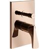 GESSI Miscelatore Doccia a Parete Gessi Ventaglio 72079 - 2 Vie con Deviatore Automatico - Copper PVD