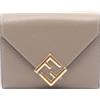 FENDI Portafoglio compatto FENDI FF Diamond Tri-fold 8M0480ALV4F1N1G pelle Beige