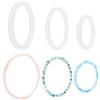 PH PandaHall Stampo per Bracciale In Silicone, 3 Taglie Grande per Gioielli In Resina, Braccialetto Epossidico, Anelli per Borse, 75 mm/97 mm/119 mm di Diametro Interno