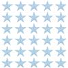 PATIKIL 30 Pc Stelle Adesive Da Stirare Per Cucire Blu Brillante 1 x 1 | Decorazioni Per Abbigliamento Giubbetti Cappello Zaino Riparazioni, Stelle Ricamate Applicazioni