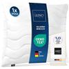 Lileno Home Imbottitura per cuscino, 80 x 80 cm, set da 1 pezzo, cuscino interno trapuntato, per chi soffre di allergie, in microfibra, come cuscino decorativo e cuscino da divano, lavabile a 40 °C