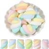 SUNNYCLUE 18 pz. Ciondoli di Caramelle In Resina Figure di Dessert Modello di Marshmallow Artificiale Mini Statuine di Marshmallow Dolci Cibo Finto per Casa Ufficio Scrivania Bomboniere per Feste Acce