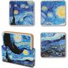 Moriarty Art Project Vincent Van Gogh, set di 4 sottobicchieri per notte stellata
