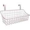 Homieco Cesto portaoggetti da Appendere in Metallo sopra Il Mobile Contenitore Cucina Porta Spezie Cestini da scaffale Senza Viti