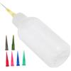 SEWOART Set Flaconi Applicatori Smalto Ceramica 50ml, Punta Fine | Bottiglie Comprimibili per Dosaggio, 7 Punte di Ricambio, Plastica e Metallo, per Studio e Laboratorio