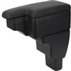 YJYWZH Bracciolo Centrale Auto Compatibile con Hyundai I10 Braccioli 2007-2019, con Base di Montaggio Dedicata, 5 Porte USB, Doppio Vano Portaoggetti