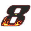 4R Quattroerre.it 13158 Numero Racing 8 Fiamme, Medio 100 x 130 mm