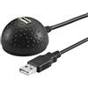 Goobay Cavo Goobay USB 2.0 Type-A a Type-A M/F 1,5m nero [68913]