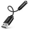 AXAGON Adattatore audio Axagon ADA-HA USB-A 3.5mm Nero [AKAXNAAADAHA001]