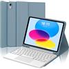 JADEMALL Tastiera con Touchpad per iPad A16 11/10 Generazione 11 2025/10.9 2022