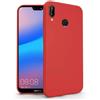 Generico Custodia compatibile con HUAWEI P20 LITE ANE-LX1 / ANE-L21 ANE-LX1 / LX2 / LX3 (2018) Copertura Cover Protezione ANTIURTO antigraffio Gel Silicone TPU Morbida flessibile Matte Case (Rosso)