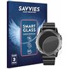 savvies 3 Pezzi Pellicola Protettiva Vetro per Garmin fenix 3/3 HR Protezione Schermo, Lamina di Vetro, senza Bolle, Anti-Impronta, Anti Graffio