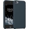 kwmobile Back-cover compatibile con Apple iPod Touch 6G / 7G (6a e 7a generazione) Back Cover Soft Case gommata in morbido silicone TPU - ardesia scuro