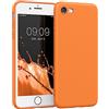kwmobile Custodia Compatibile con Apple iPhone SE (2020/2022) / 8/7 Cover - Back Case per Smartphone in Silicone TPU - Protezione Gommata - arancia fruttata