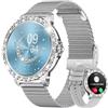 FITFLEX Orologio intelligente da donna con funzione telefonica, 1,35, HD Smart Watch da donna con frequenza cardiaca, contapassi, IP67, impermeabile, orologio fitness con 20 modalità sportive per