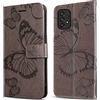 DENDICO Cover per Galaxy A33 5G, Portafoglio Custodia in PU Pelle per Samsung Galaxy A33 5G, Antiurto Cover a Libro con Slot per Carte, Grigio