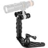 OrcaTorch H02 Kit Supporto per Fotocamera Subacquea Compatibile GoPro, Impugnatura Universale per Custodia Impermeabile, Stabilizzatore Video per Fotografia Subacquea