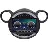 LZHIF Android 15 9 Pollici Touch Screen Radio per BMW Mini Cooper Countryman R56 R60 2011-2013,Lettore Video,Navigazione GPS,Supporto Mirroring dello Schermo,Controllo del Volante Bluetooth