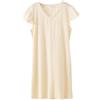 CRETUAO Camicia da Notte da Donna in Garza di Cotone Camicia da Notte in Mussola Abito da casa Leggero e Comodo Camicia da Notte a Maniche Corte con Scollo a V,Bianca,XL