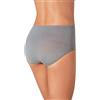 ZD ZERO DEFECTS Mutandine Alta da Donna Filo di Soia - Massimo comfort - Colori e Taglie disponibili, grigio chiaro, 42