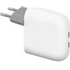 GOOGLE CARICABATTERIE ORIGINALE DA PARETE PER CASA DUAL USB-C GA09856 67W WHITE BULK PER SMARTPHONE