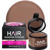 FSLHCY Polvere Capelli, 4g Polvere Volumizzante Correttore Ricrescita, Stempiatura o Capelli Fini per Riempire i Capelli Diradati per Donna Uomo (Marrone chiaro)