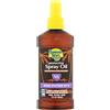 Banana Boat Olio spray protettivo dell'abbronzatura, fattore di protezione solare 15, con aloe vera ed estratto di carota, resistente all'acqua, 240 ml