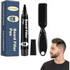 QEEROYO Barbe Filler Pen, Crayon à Barbe Homme, Kit De Stylo De Remplissage De Barbe, Water Proof Micro-Fork Tip - Long Lasting, Natural Looking Barber Pencil Mustache Kit