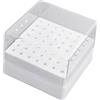 Generico Organizer Attrezzi Unghie 49 Scomparti - Scatola Porta Polvere Trapano Unghie Bits Levigatura | Contenitore Facile Pulizia | per Donne Appassionate Smalto Salotto Domestico Unghies P