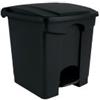Adatto-M T125302 Contitop contenitore a pedale 30 litri nero - Confezione da 3 pezzi