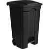 Adatto-M T125092 Contitop Mobile contenitore a pedale 90 litri nero - Confezione da 3 pezzi