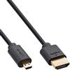 Inline Cavo Ultra HDMI sottile da A a D (Micro) 8K4K, nero/oro 2m"