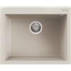 Elleci Lavello Elleci Incasso 1 vasca 61x50 Quadra 110 Granitek Bianco Soft LGQ11039
