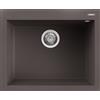 Elleci Lavello Elleci Incasso 1 vasca 61x50 Quadra 110 Keratek Cocoa LKQ11087