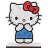 CRYSTAL ART Buddies - Kit Diamond Painting Originale, Hello Kitty, Diamantini in Resina Brillante, Set Creativo 6+ con Supporto in Legno, 11cm