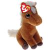 TY Beanie Babies - Beanie Boos, Morty il Cavallino con Occhi Oro Grandi e Glitter, il Peluche con gli Occhi Grandi Scintillanti - 15 Cm - T37408
