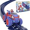 Marvel Smoby- Spidey FleXtreme Set, 7600180918, +4 anni, 4.4 m di pista, 184 pz, 1 auto spidey, batterie incluse