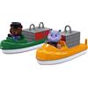 AquaPlay - Barca da trasporto e container - Accessori per acqua vasca da bagno, 2 barche, contenitori e BO e Wilma, per bambini dai 3 anni in su, 870000271, multicolore