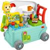 Fisher-Price HCK56 Laugh & Learn 3-in-1 On-The-Go Camper - UK English Edition, Musical Push-Along Walker And Activity Center for Infants And Toddlers, Multicolor, 52.8 cm*34.5 cm*50.4 cm