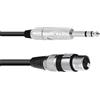 Omnitronic 30225182 Cavo adattatore XLR [1x XLR Socket 3 Poly - 1x Jack Plug 6,3