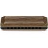 SUZUKI MANJI M-20W Armonica 10 fori copertura in legno modello chiavi A-G...